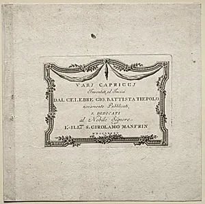 Various Caprices:  Title Page