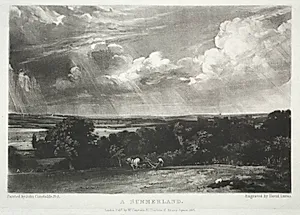 Various Subjects of Landscape, Characteristic of English Scenery from Pictures Painted by John Constable, R.A.:  A Summerland by David Lucas (British, 1802–1881)