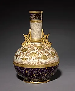 Vase by Edward Lycett (American, 1833–1910)