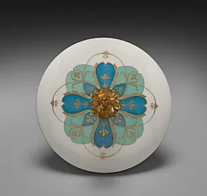 Vase, Feuille d'Eau (lid) by Sèvres Porcelain Factory (French, est. 1756)