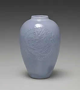 Vase with Dragon Roundels by Seifū Yohei III (Japanese, 1851–1914)