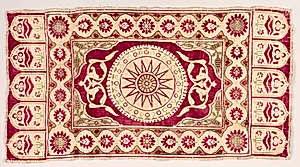 Velvet Divan Cushion by Unknown Artist