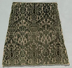 Velvet Fragments Sewn Together by Unknown Artist