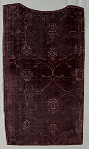 Velvet with Pomegranate Pattern by Unknown Artist