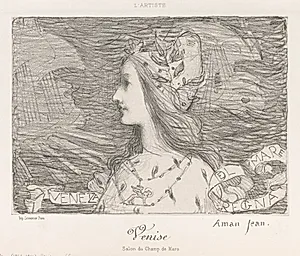 Venice  by Edmond François Aman-Jean (French, 1858–1936)
