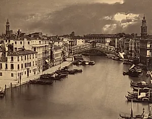 Venice in Moonlight by Carlo Naya (Italian, 1816–1882)