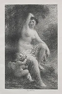 Venus and Cupid by Henri Fantin-Latour (French, 1836–1904)