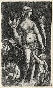 Venus between two cupids by Albrecht Altdorfer (German, c. 1480–1538)