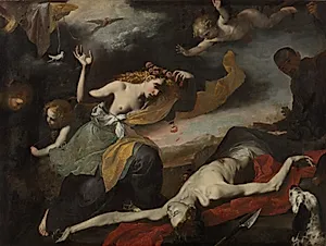 Venus Discovering the Dead Adonis by Unknown Artist