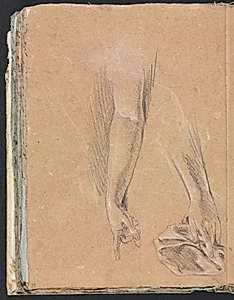 Verona Sketchbook: Arms and hands with drapery (page 78) by Francesco Lorenzi (Italian, 1723–1787)