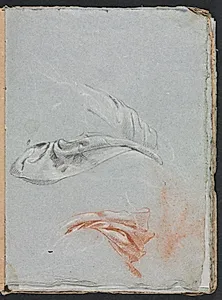 Verona Sketchbook: Drapery studies (page 17) by Francesco Lorenzi (Italian, 1723–1787)