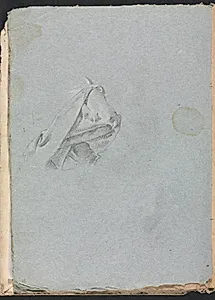 Verona Sketchbook: Drapery study (page 10) by Francesco Lorenzi (Italian, 1723–1787)