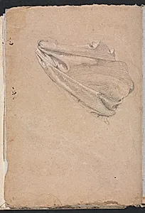 Verona Sketchbook: Drapery study (page 6) by Francesco Lorenzi (Italian, 1723–1787)