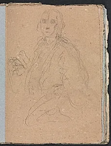 Verona Sketchbook: Gentlemen (page 55) by Francesco Lorenzi (Italian, 1723–1787)