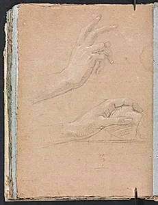 Verona Sketchbook: Hands (page 92) by Francesco Lorenzi (Italian, 1723–1787)