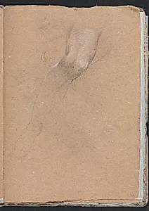 Verona Sketchbook: Right leg (page 33) by Francesco Lorenzi (Italian, 1723–1787)