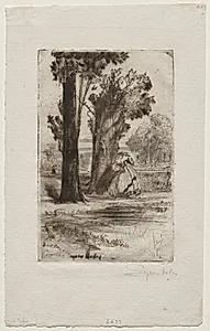 Vicarage at Sonning by Francis Seymour Haden (British, 1818–1910)