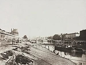 View from the Pont de la Concorde by Charles Henri Plaut (French)