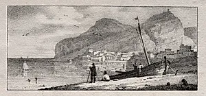 View of a Seaport by Horace Vernet (French, 1789–1863)