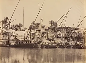 View of Aswan - Along the Nile by Antonio Beato (British, c. 1825–1903)