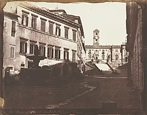 View of the Capitol Stairs, Rome