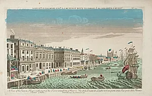View of the Custom House and Douana of London by Unknown Artist