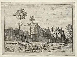 View of Villages in Brabant and Campine: Shepherds with Flock