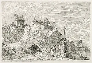 Views:  A Pilgrim at Prayer by Antonio Canaletto (Italian, 1697–1768)