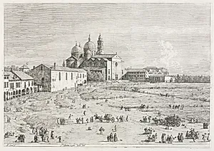 Views:  Church of Saint Justina in Prà della Valle, Padua by Antonio Canaletto (Italian, 1697–1768)