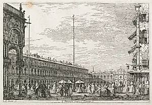 Views:  The Procurator's Palace and the Church of St. Géminien, Venice