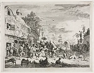 Village Fair by Cornelis Dusart (Dutch, 1660–1704)