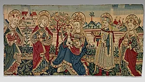 Virgin and Child with Four Saints by Unknown Artist