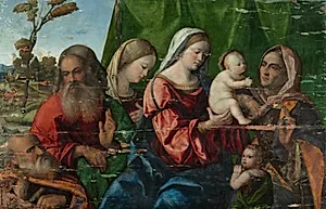 Virgin and Child with Saints by Unknown Artist