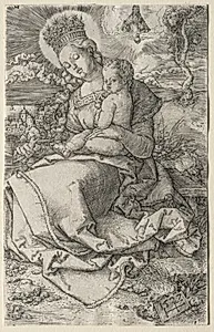 Virgin with a Crown of Stars by Monogrammist HF (German)