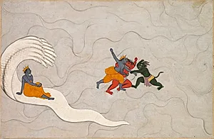 Vishnu Battles Madhu and Kaitabha, from a Markandeya Purana by Unknown Artist