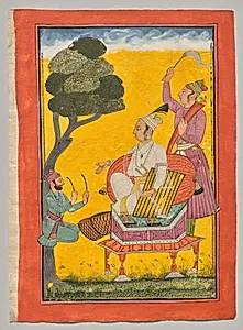 Vivaca Ragaputra, a Leaf from Ragamala Series by Unknown Artist