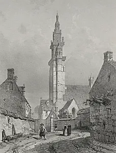 Voyages pittoresques et romantiques dans l'ancienne France.  Bretagne:  Eglise de Roscoff