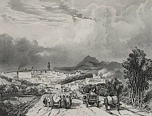 Vue generale de Riom, Auvergne