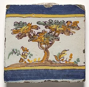 Wall Tile- Tree by Unknown Artist