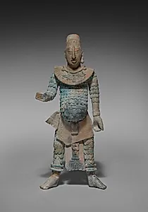 Warrior Figurine with Removable Headdress by Unknown Artist