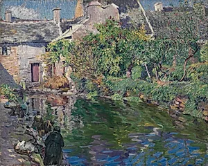 Washerwomen at Goyen by Abel George Warshawsky (American, 1883–1962)