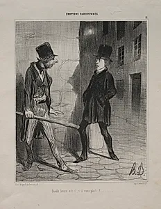 What Time is it, Please? by Honoré Daumier (French, 1808–1879)