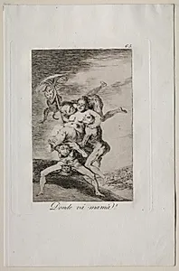 Where is Mother Going?, Plate 65 by Francisco de Goya (Spanish, 1746–1828)
