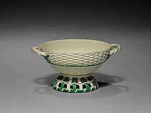 Wicker-Work Sauce Tureen by Wedgwood Factory (British)
