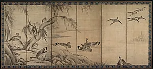 Wild Geese by Kano Sanraku (Japanese, 1559–1635)