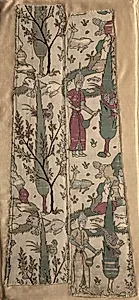 Wine bearers in landscape, from a robe by Unknown Artist