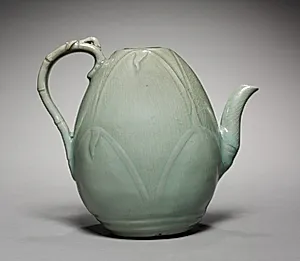 Wine Ewer with Incised Bamboo Shoot Design by Unknown Artist