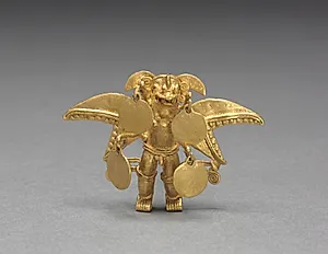 Winged Figure Pendant by Unknown Artist