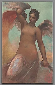 Winged Fortune by William Morris Hunt (American, 1824–1879)