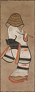 Woman as an Itinerant Monk: Onna Komuso (Otsu-e) by Unknown Artist